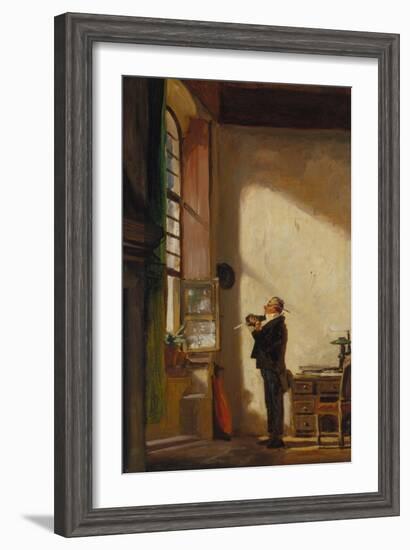 The Clerk, about 1850-Carl Spitzweg-Framed Giclee Print