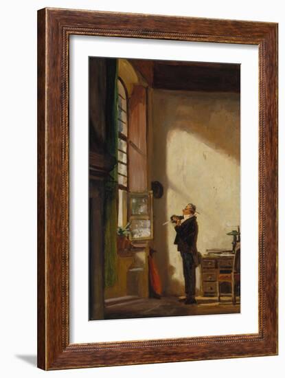 The Clerk, about 1850-Carl Spitzweg-Framed Giclee Print