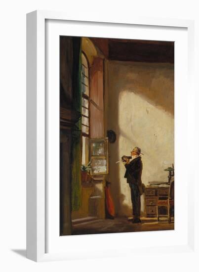 The Clerk, about 1850-Carl Spitzweg-Framed Giclee Print