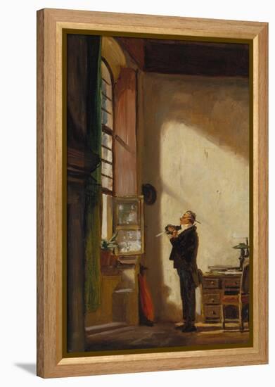 The Clerk, about 1850-Carl Spitzweg-Framed Premier Image Canvas