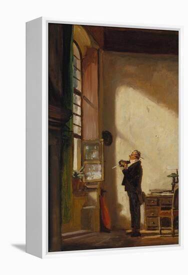 The Clerk, about 1850-Carl Spitzweg-Framed Premier Image Canvas