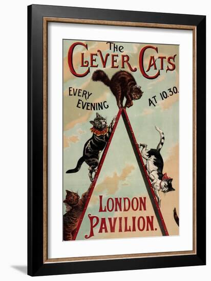 The Clever Cats-null-Framed Giclee Print