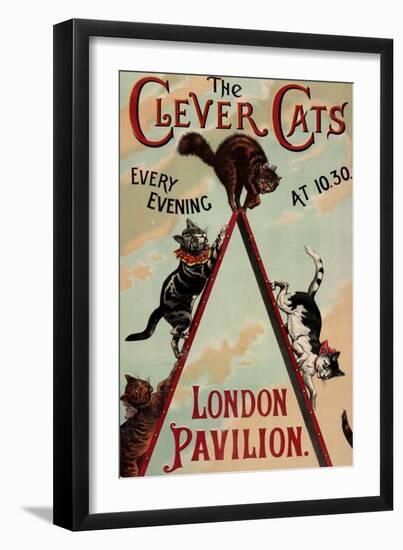 The Clever Cats-null-Framed Giclee Print