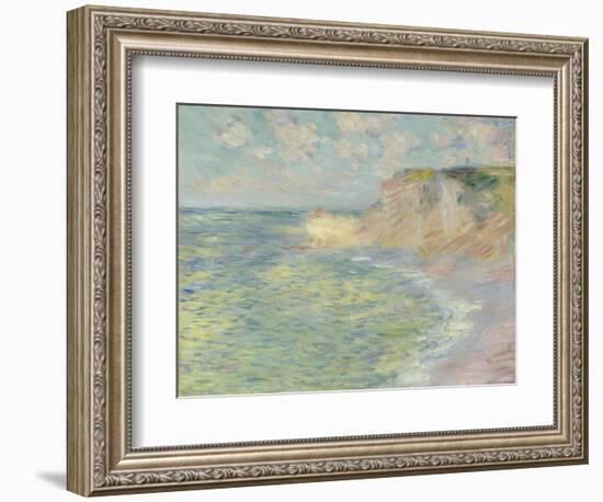 The Cliff Above, 1885-Claude Monet-Framed Giclee Print