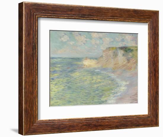 The Cliff Above, 1885-Claude Monet-Framed Giclee Print