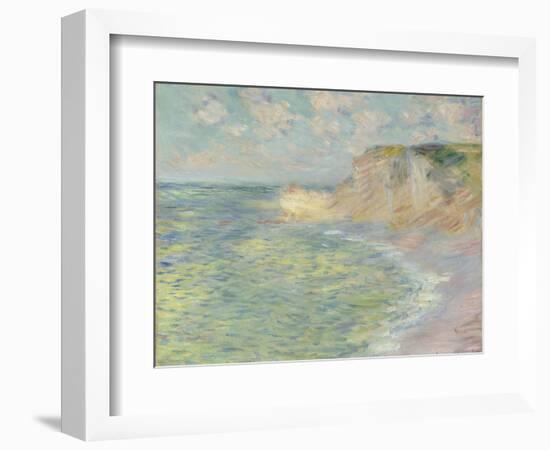 The Cliff Above, 1885-Claude Monet-Framed Giclee Print