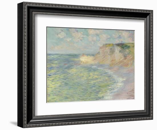 The Cliff Above, 1885-Claude Monet-Framed Giclee Print