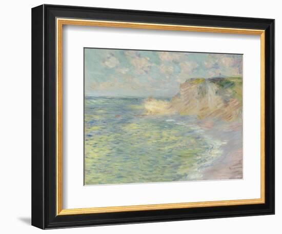 The Cliff Above, 1885-Claude Monet-Framed Giclee Print