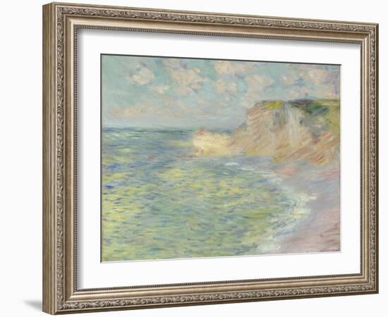 The Cliff Above, 1885-Claude Monet-Framed Giclee Print