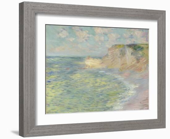 The Cliff Above, 1885-Claude Monet-Framed Giclee Print