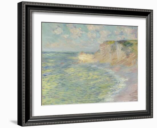 The Cliff Above, 1885-Claude Monet-Framed Giclee Print