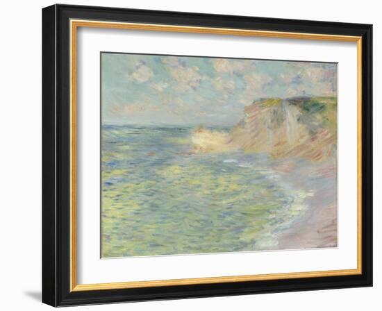 The Cliff Above, 1885-Claude Monet-Framed Giclee Print