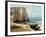 The Cliff at Etretat after the Storm-Gustave Courbet-Framed Giclee Print