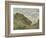 The Cliff at Pourville-Claude Monet-Framed Giclee Print