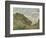 The Cliff at Pourville-Claude Monet-Framed Giclee Print