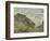 The Cliff at Pourville-Claude Monet-Framed Giclee Print