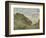 The Cliff at Pourville-Claude Monet-Framed Giclee Print