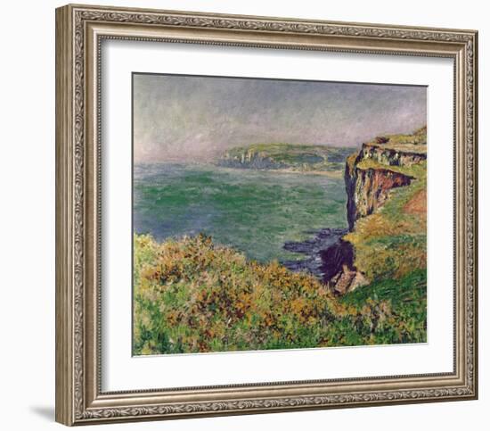 The Cliff at Varengeville, c.1882-Claude Monet-Framed Art Print