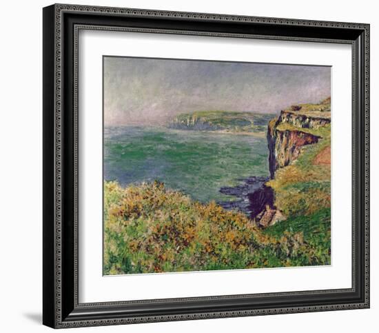 The Cliff at Varengeville, c.1882-Claude Monet-Framed Art Print