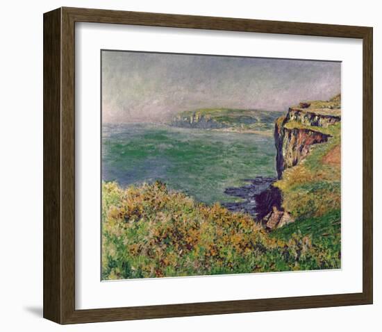 The Cliff at Varengeville, c.1882-Claude Monet-Framed Art Print