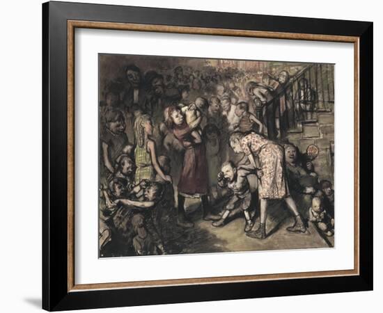 The Cliff Dwellers, 1913-George Wesley Bellows-Framed Giclee Print