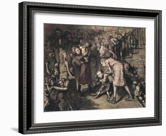 The Cliff Dwellers, 1913-George Wesley Bellows-Framed Giclee Print