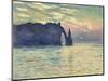 The Cliff, Étretat, Sunset. 1882-83-Claude Monet-Mounted Giclee Print