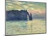 The Cliff, Etretat, Sunset Par Monet, Claude (1840-1926), 1882-1883 - Oil on Canvas, 60,5X81,8 - Fi-Claude Monet-Mounted Giclee Print