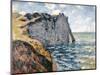 The Cliff of Aval, Etretat, 1885-Claude Monet-Mounted Premium Giclee Print