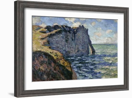 The Cliff of Aval, Etretat, 1885-Claude Monet-Framed Giclee Print