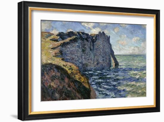 The Cliff of Aval, Etretat, 1885-Claude Monet-Framed Giclee Print