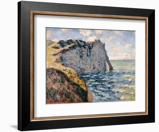 The Cliff of Aval, Etrétat, 1885-Claude Monet-Framed Giclee Print