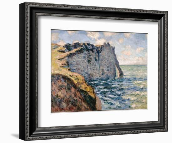 The Cliff of Aval, Etrétat, 1885-Claude Monet-Framed Giclee Print