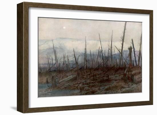 The Cliff of Craonne, C1917-Francois Flameng-Framed Giclee Print