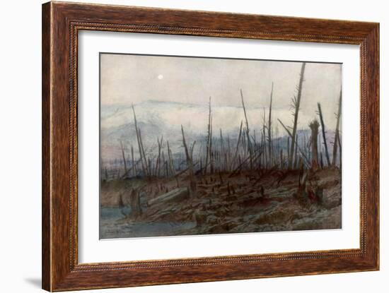 The Cliff of Craonne, C1917-Francois Flameng-Framed Giclee Print