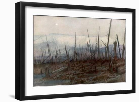 The Cliff of Craonne, C1917-Francois Flameng-Framed Giclee Print