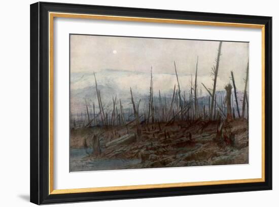The Cliff of Craonne, C1917-Francois Flameng-Framed Giclee Print