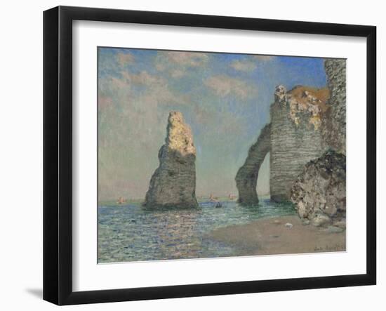 The Cliffs at Etretat, 1885 (Oil on Canvas)-Claude Monet-Framed Giclee Print
