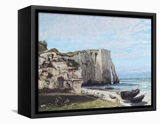 The Cliffs at Etretat after the Storm, 1870-Gustave Courbet-Framed Premier Image Canvas