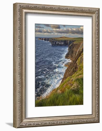 The cliffs at Loop Head, near Kilkee, County Clare, Munster, Republic of Ireland, Europe-Nigel Hicks-Framed Photographic Print