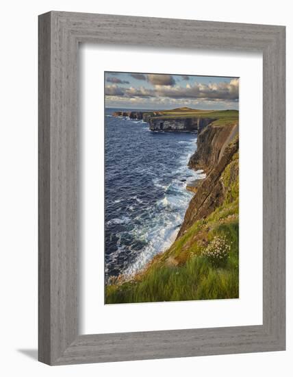 The cliffs at Loop Head, near Kilkee, County Clare, Munster, Republic of Ireland, Europe-Nigel Hicks-Framed Photographic Print