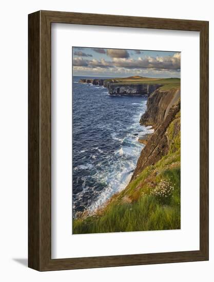 The cliffs at Loop Head, near Kilkee, County Clare, Munster, Republic of Ireland, Europe-Nigel Hicks-Framed Photographic Print