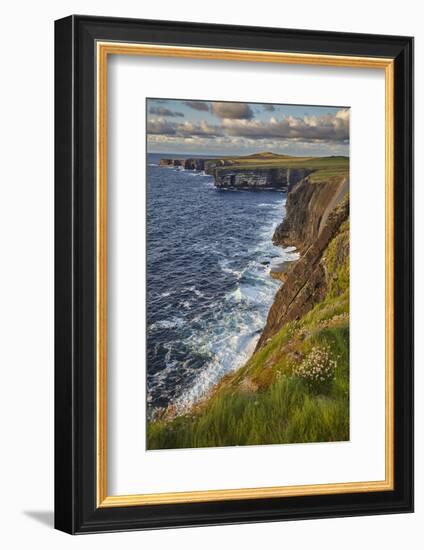 The cliffs at Loop Head, near Kilkee, County Clare, Munster, Republic of Ireland, Europe-Nigel Hicks-Framed Photographic Print