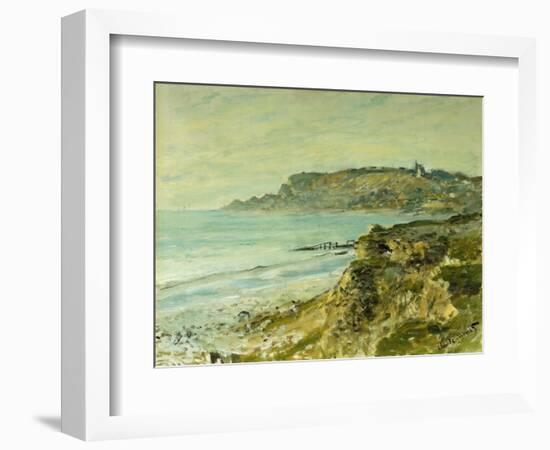 The Cliffs at Saint Adresse-Claude Monet-Framed Giclee Print