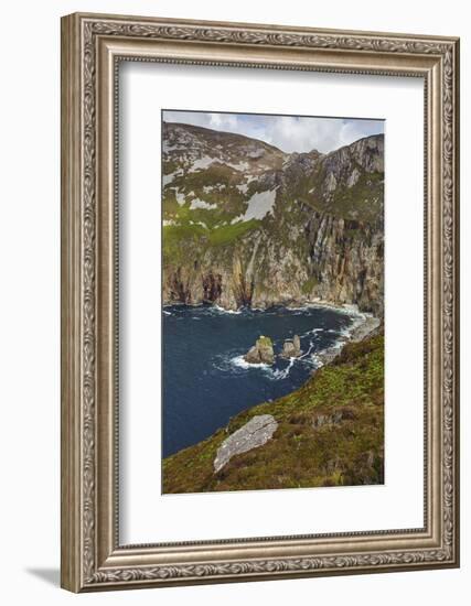 The cliffs at Slieve League, near Killybegs, County Donegal, Ulster, Republic of Ireland, Europe-Nigel Hicks-Framed Photographic Print