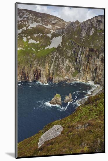 The cliffs at Slieve League, near Killybegs, County Donegal, Ulster, Republic of Ireland, Europe-Nigel Hicks-Mounted Photographic Print