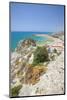 The cliffs frame the turquoise sea and the sandy beach of Licata, Province of Agrigento, Sicily, It-Roberto Moiola-Mounted Photographic Print