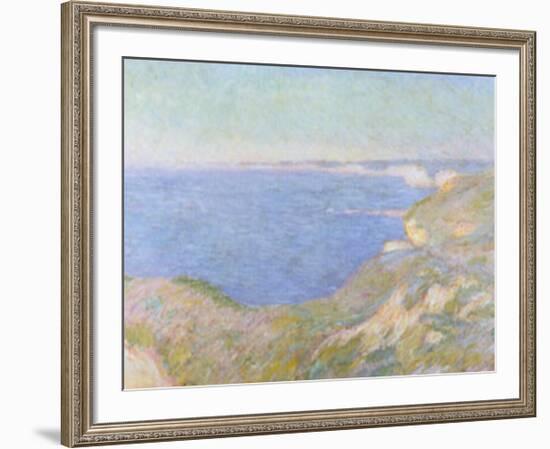 The Cliffs near Dieppe, c.1897-Claude Monet-Framed Art Print
