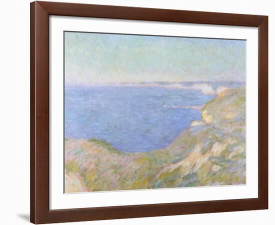 The Cliffs near Dieppe, c.1897-Claude Monet-Framed Art Print