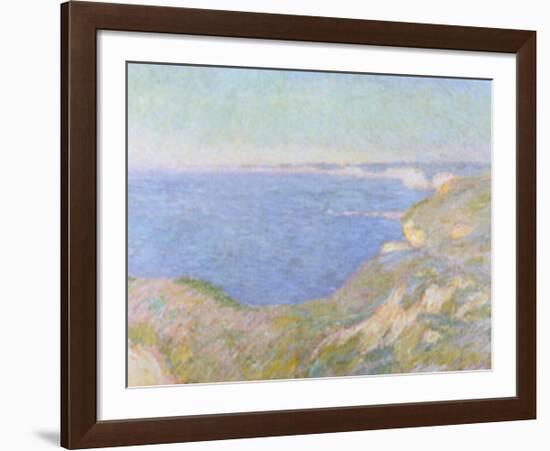 The Cliffs near Dieppe, c.1897-Claude Monet-Framed Art Print